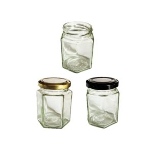 Glas 196 ml 6-kantet ca 250 g TO 58 i karton  20 stk