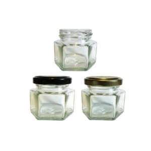 Glas 125 g. 106 ml Sekskantet i karton 40 stk