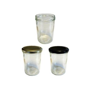 Glas 435 ml rund ca 500 g TO 82 i karton 15 stk
