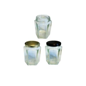 Glas 370 ml 6-kantet ca 450 g TO 66 i karton, 12 stk
