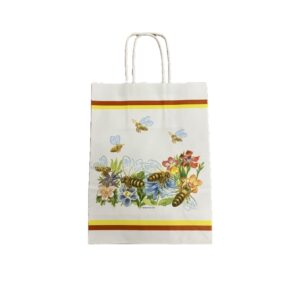 Bærepose lille papir med hank 10 stk