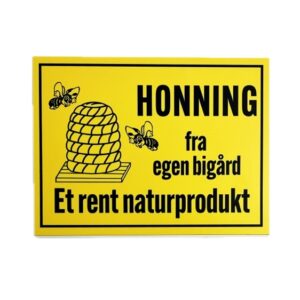 Reklameskilt, Minni 20*15 cm "Et rent naturprodukt"