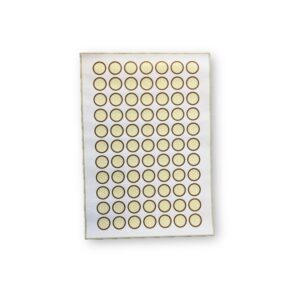 Tillægsetiketter t låg i Ark neutral, 20mm 77 stk