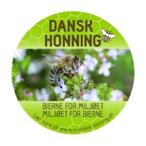 Tillægsetiket t/låg, Bier for miljøet, 200 stk.