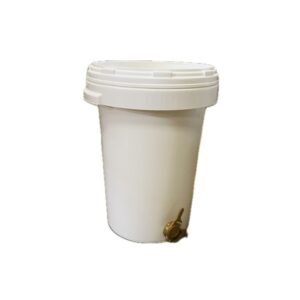 Brugt tappespand 50 liter, plastik m. hane
